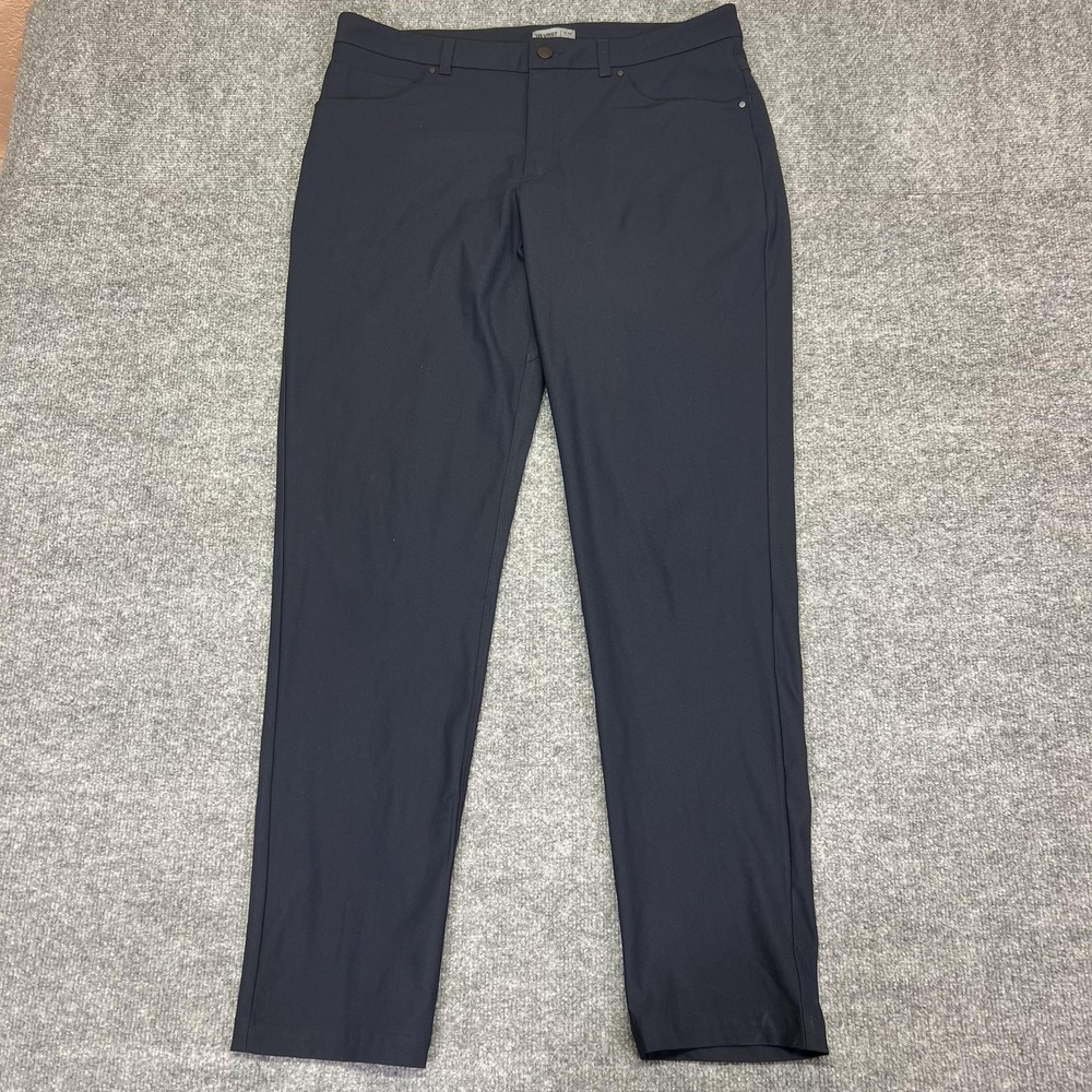 VRST Pants Mens 36x34 Blue Slim Stretch Chino Tapered Leg Casual Travel Office